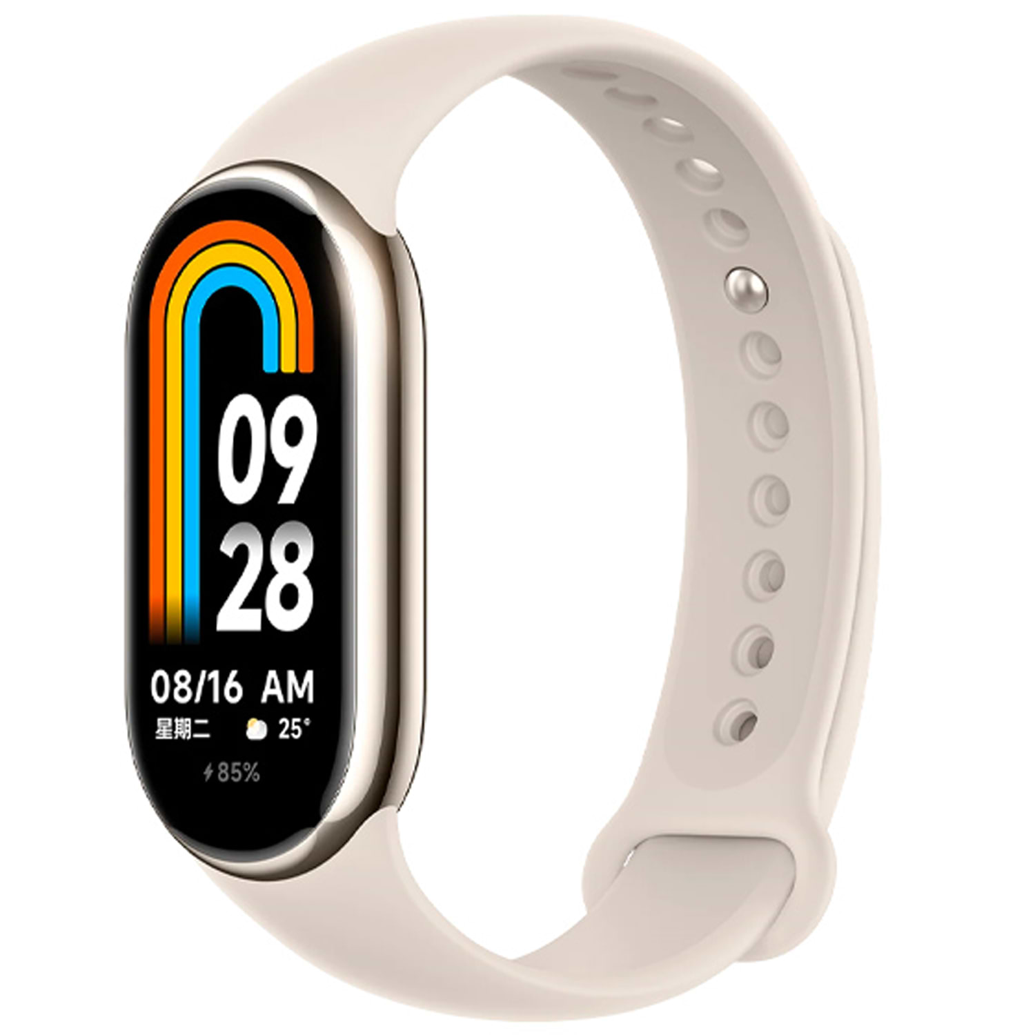 צמיד כושר חכם Xiaomi Smart Band 8 - צבע זהב שנה אחריות ע