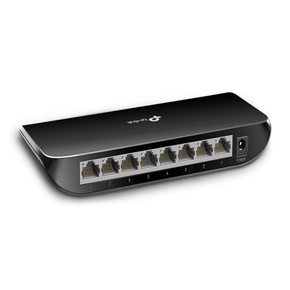 רכזת רשת / ממתג TP-Link TL-SG1008D 8-Port Gigabit Desktop Switch - צבע שחור שלוש שנות אחריות ע
