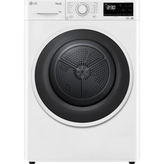 מייבש כביסה קונדנסור 9 ק''ג LG FD1609BD Heat Pump - גימור לבן אחריות ע"י היבואן הרשמי