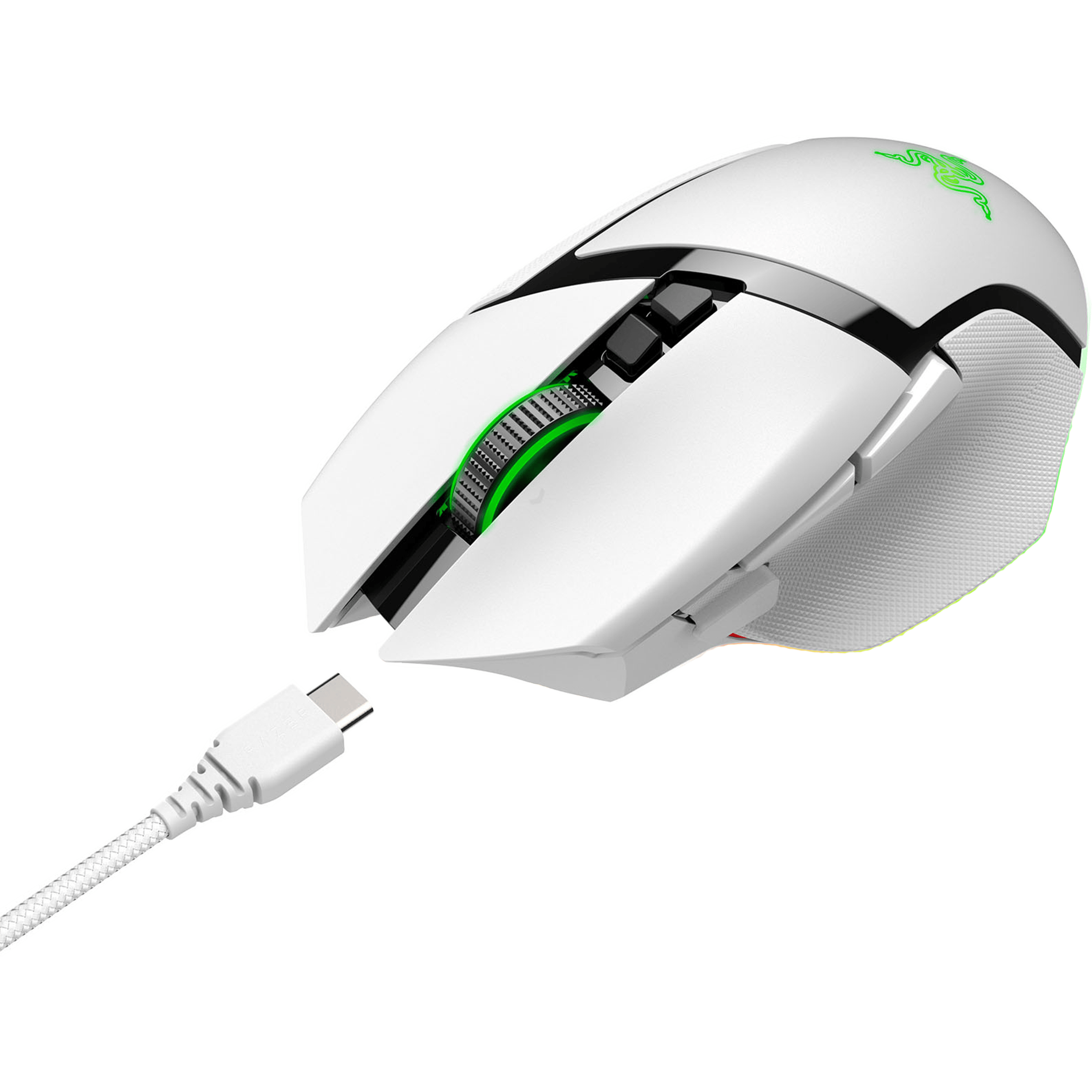 עכבר גיימינג אלחוטי Razer Basilisk V3 Pro - צבע לבן שנתיים אחריות ע