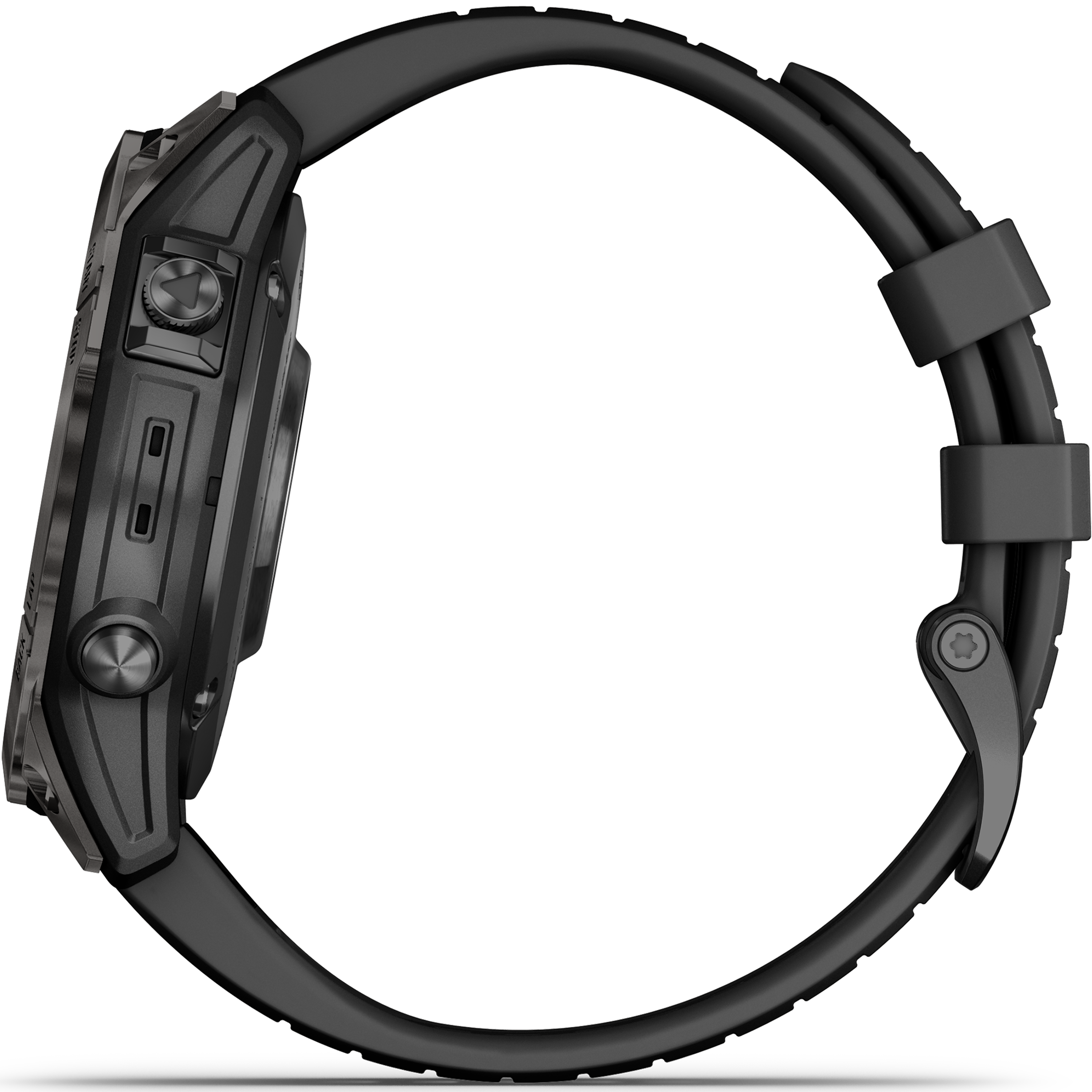 שעון ספורט חכם Garmin Fenix 7 Pro Sapphire Solar Titanium 47mm - צבע שחור פחם שנתיים אחריות ע