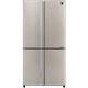 מקרר 4 דלתות מקפיא תחתון 611 ליטר נטו Sharp SJ-FERN87V-BS - גימור נירוסטה אחריות ע"י היבואן הרשמי