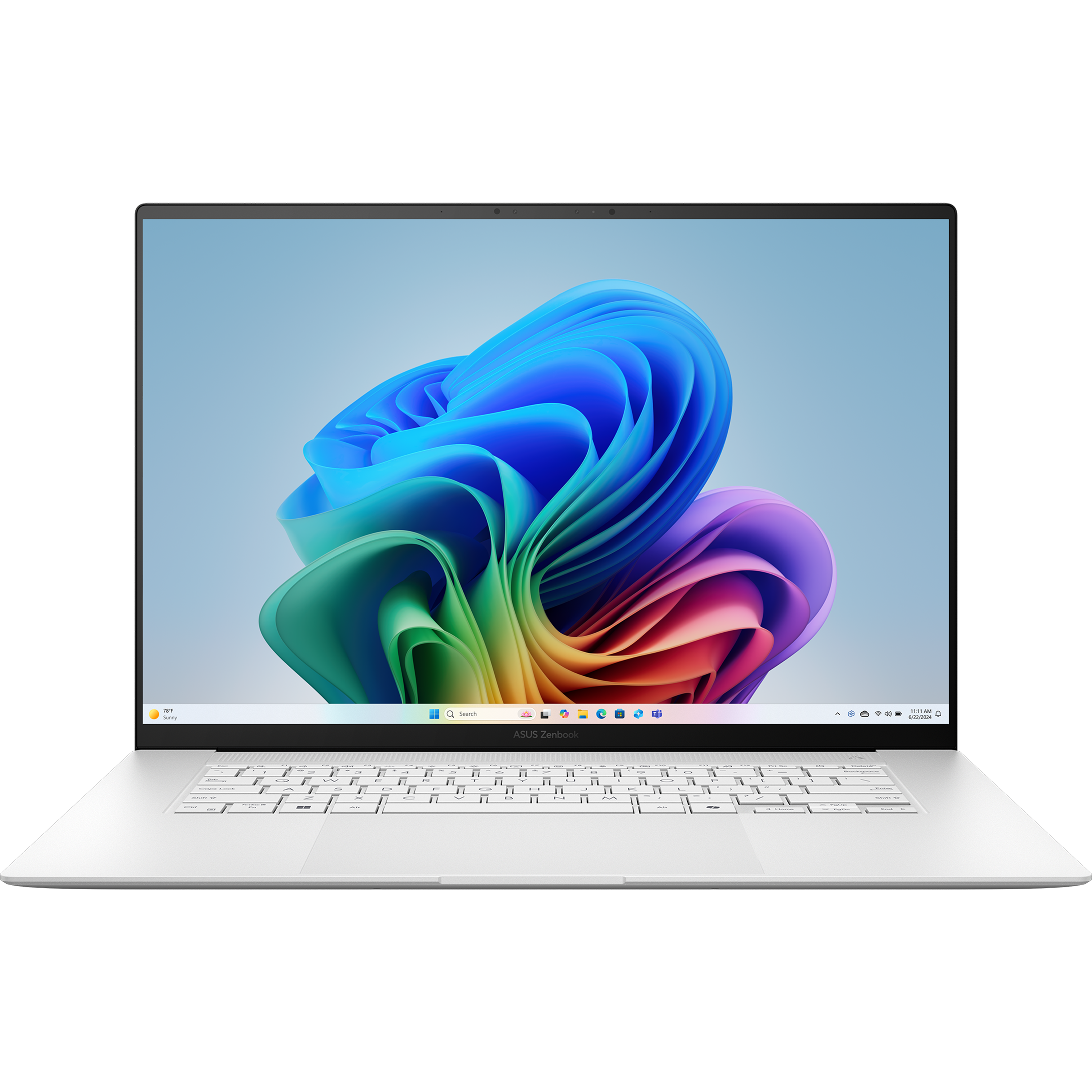 מחשב נייד עם מסך מגע Asus Zenbook S 16 UM5606WA-RJ244W - Ryzen AI 9 365 1TB SSD 24GB RAM Windows 11 - צבע לבן שלוש שנות אחריות ע