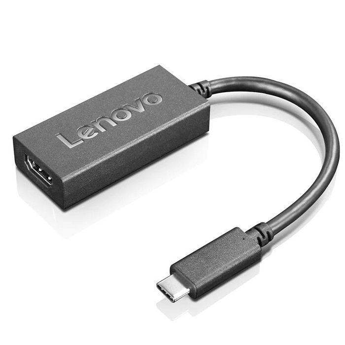 מתאם Lenovo USB-C To HDMI 2.0B Adapter - צבע שחור שנה אחריות עי יבואן הרשמי