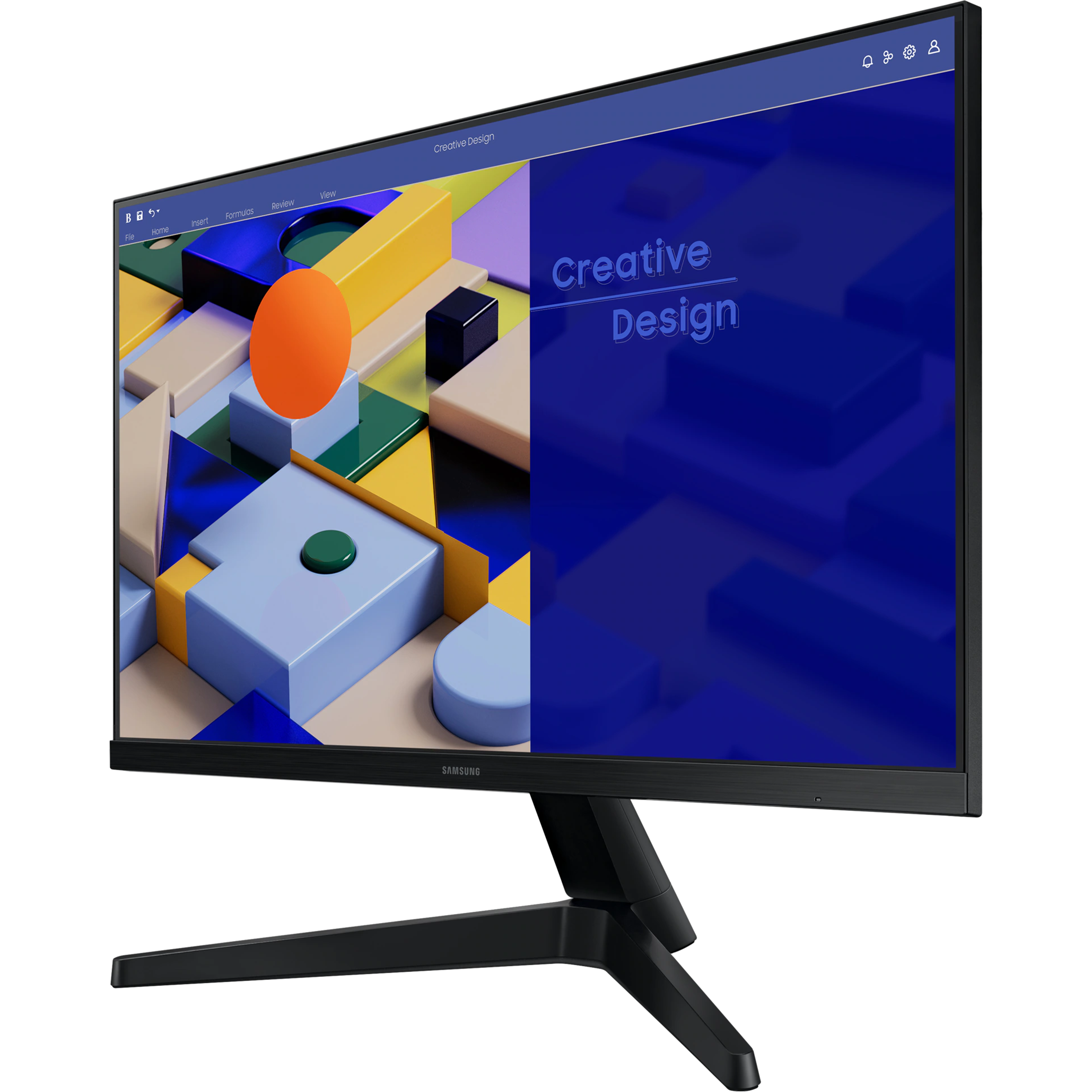 מסך מחשב 27'' Samsung Essential S3 S31C S27C310EAM IPS FHD FreeSync 75Hz - צבע שחור שלוש שנות אחריות ע