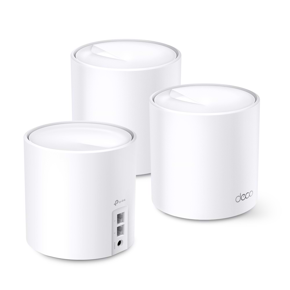  ראוטר אלחוטי 3 יחידות TP-Link Deco X20 AX1800 Whole Home Mesh Wi-Fi System - צבע לבן שלוש שנות אחריות ע