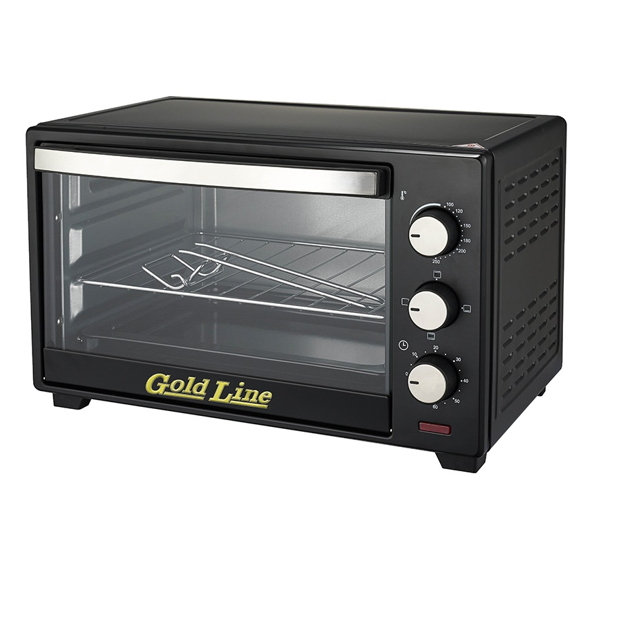 טוסטר אובן 21 ליטר גולד ליין שחור דגם GOLDLINE AL-6621 - אחריות יוסף חיים יבואן רשמי