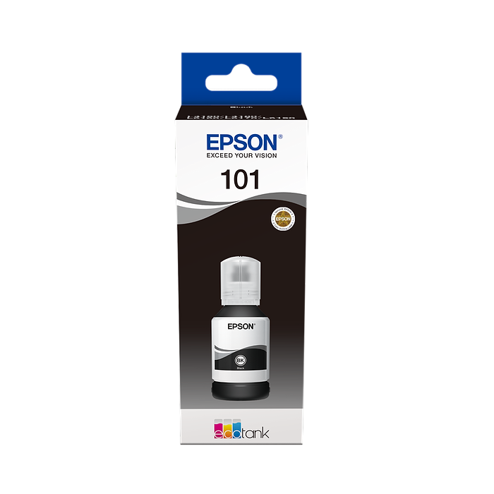 בקבוק דיו מקורי 127 מל Epson EcoTank 101 - צבע שחור 