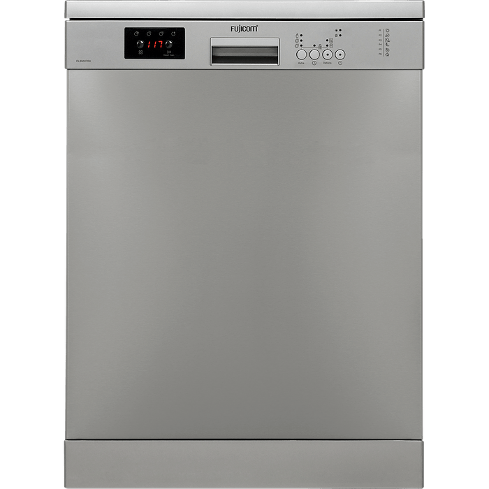 מדיח כלים 60 סמ 12 מערכות כלים Fujicom FJ-DW170X - גימור נירוסטה אחריות עי היבואן הרשמי