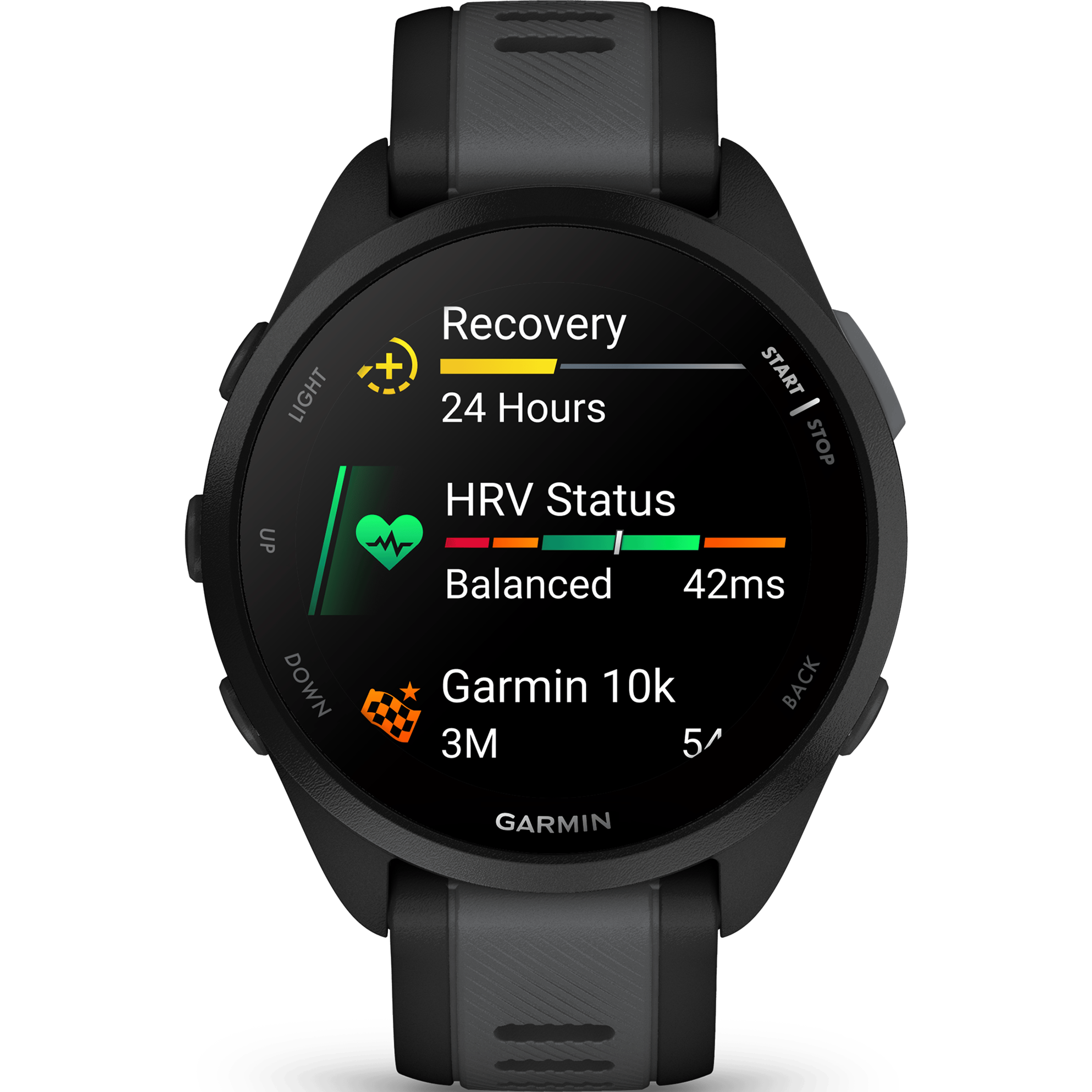 שעון ספורט חכם Garmin Forerunner 165 Music GPS 43mm - צבע שחור שנתיים אחריות ע