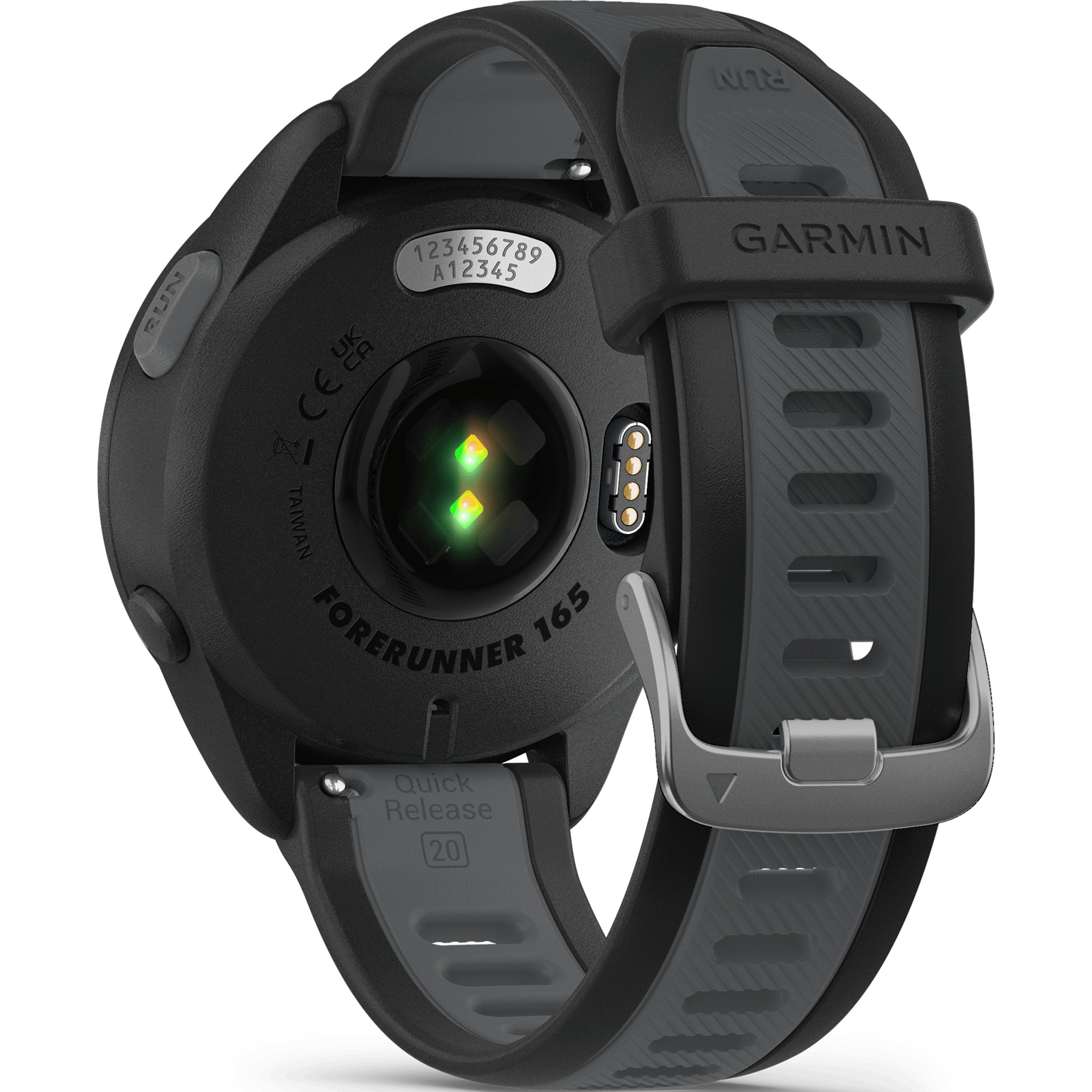 שעון ספורט חכם Garmin Forerunner 165 Music GPS 43mm - צבע שחור שנתיים אחריות ע