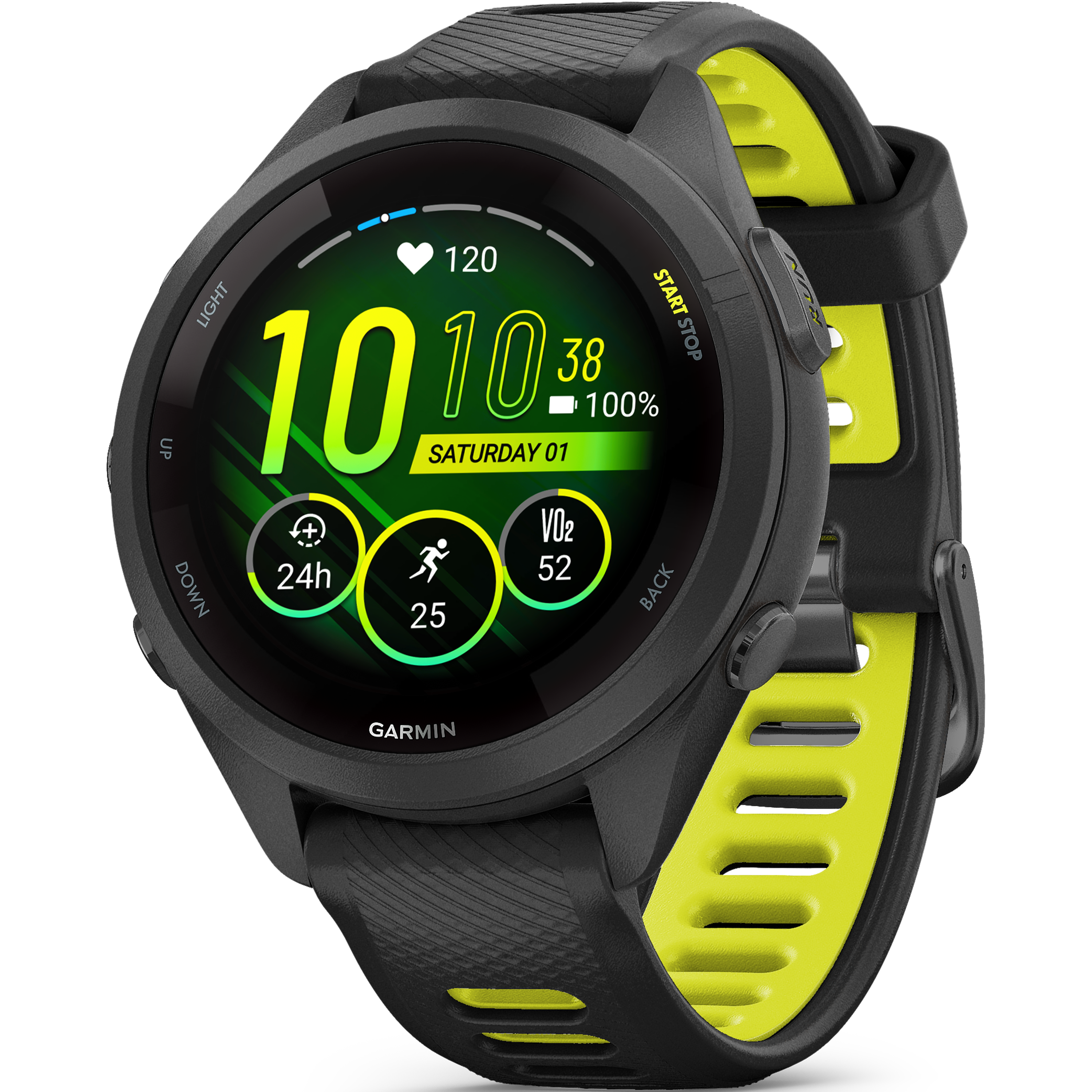 שעון ספורט חכם Garmin Forerunner 265S Music GPS 41mm - צבע שחור שנתיים אחריות ע