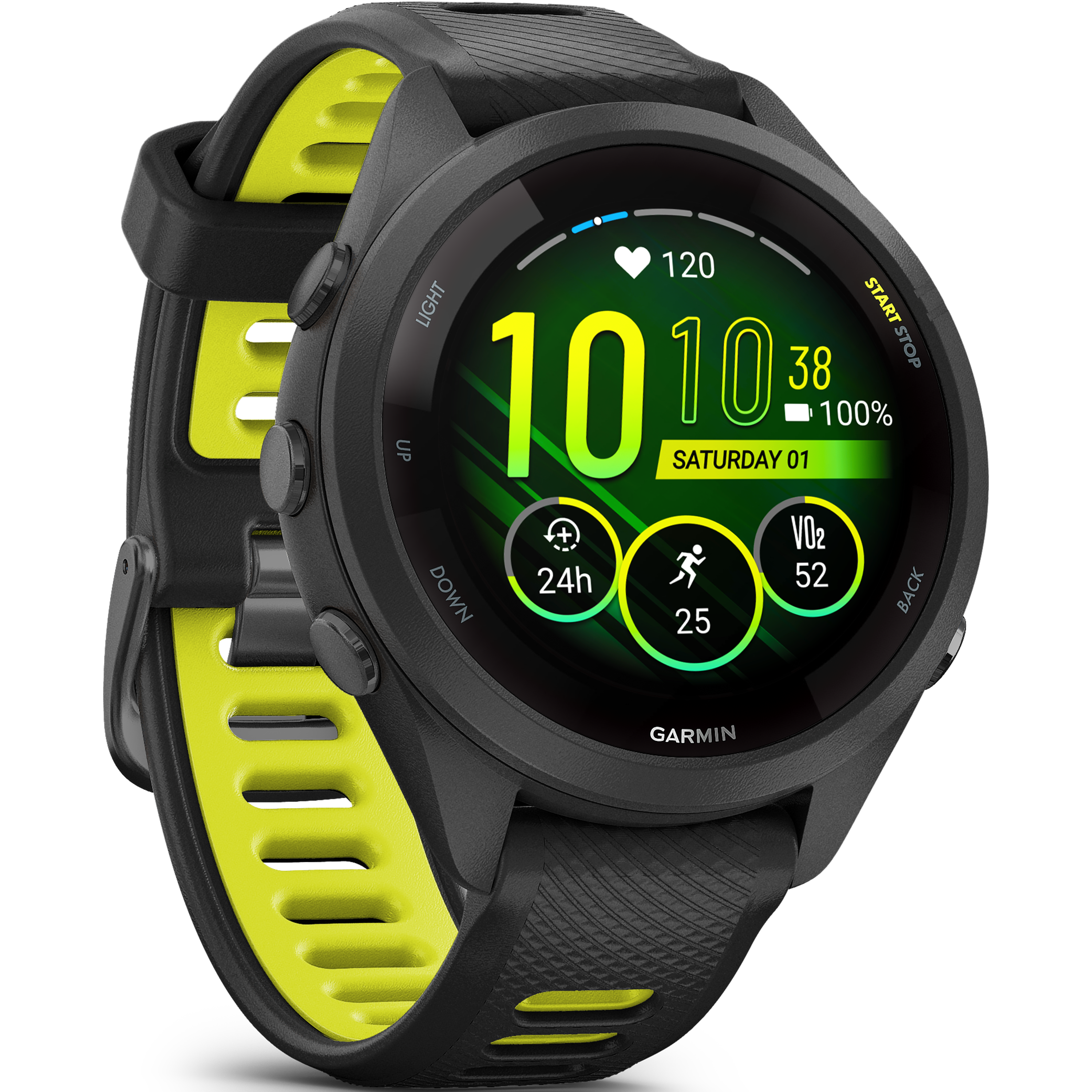 שעון ספורט חכם Garmin Forerunner 265S Music GPS 41mm - צבע שחור שנתיים אחריות ע