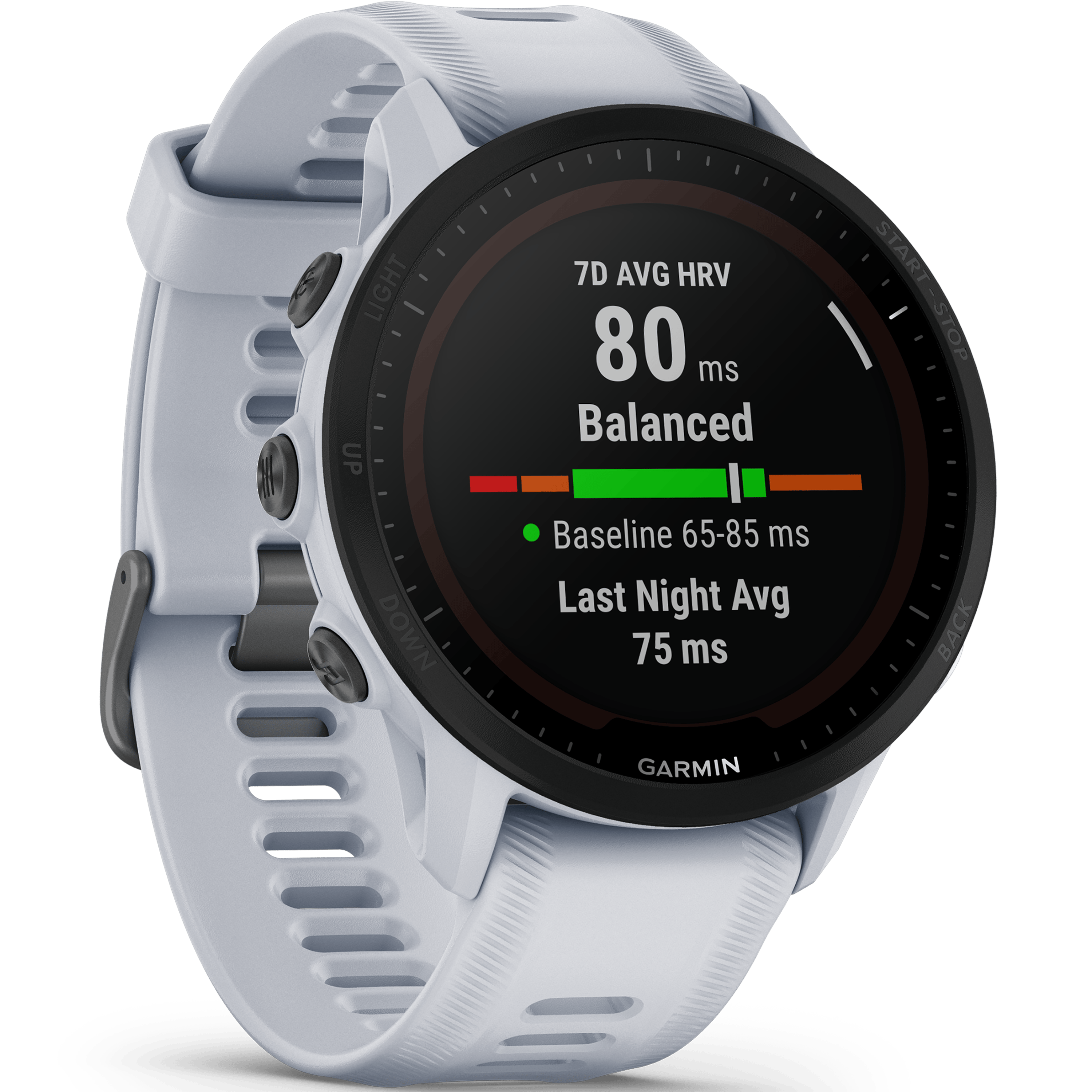 שעון ספורט חכם Garmin Forerunner 955 Solar 46.5mm GPS - צבע לבן שנתיים אחריות ע
