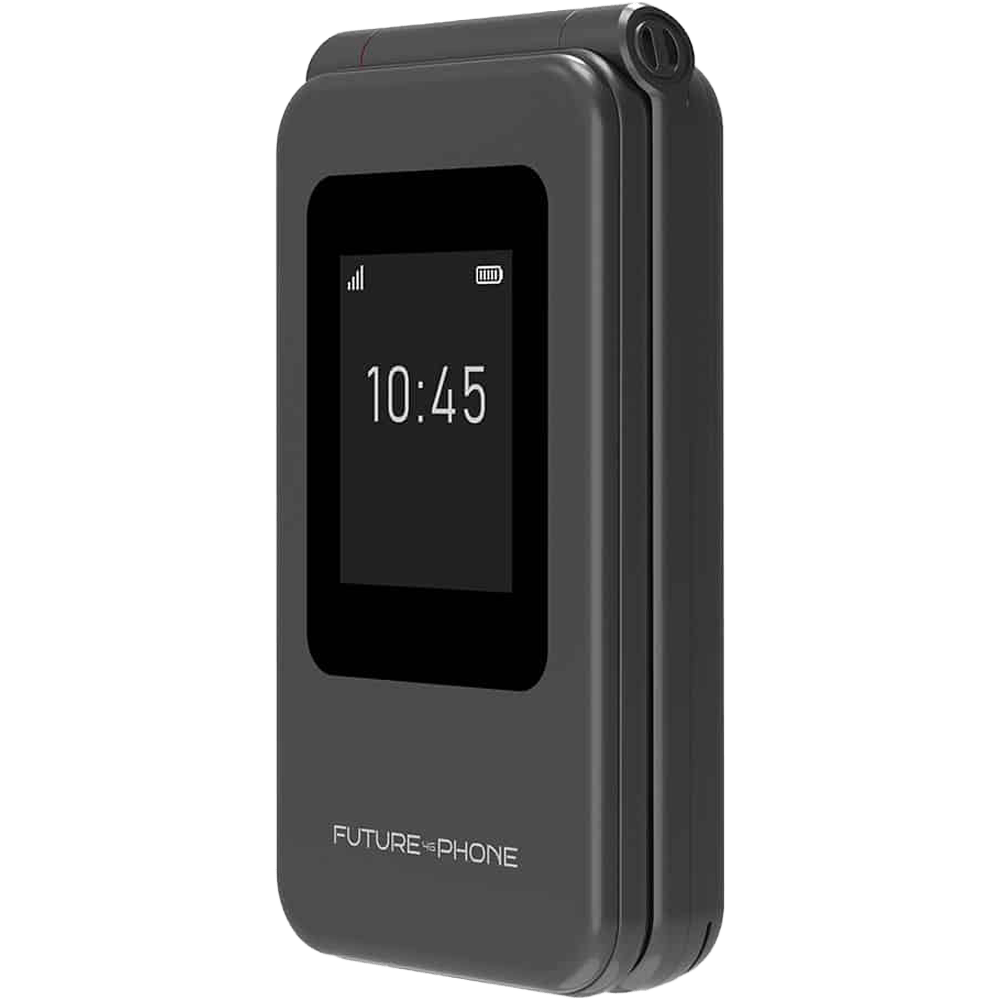 טלפון סלולרי מתקפל למבוגרים Future 4G Phone - צבע שחור שנה אחריות ע