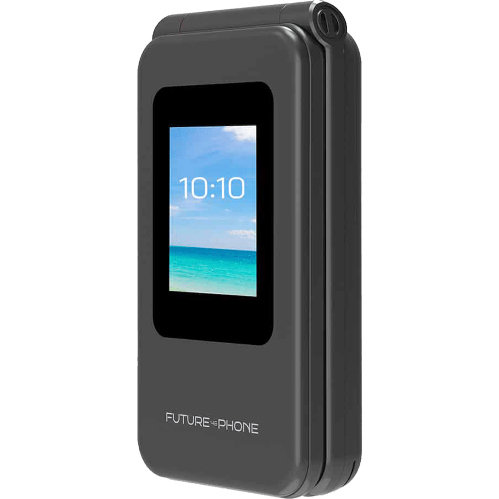טלפון סלולרי מתקפל למבוגרים Future 4G Phone - צבע שחור שנה אחריות ע