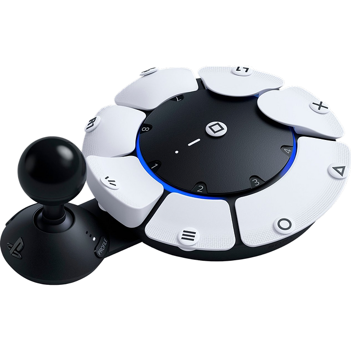בקר משחק אלחוטי נגיש Sony Access ל-PS5 - צבע שחור ולבן שנה אחריות עי היבואן הרשמי