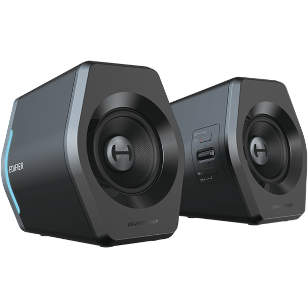רמקול גמיינג למחשב Edifier G2000 RGB 32W - צבע שחור שנה אחריות ע