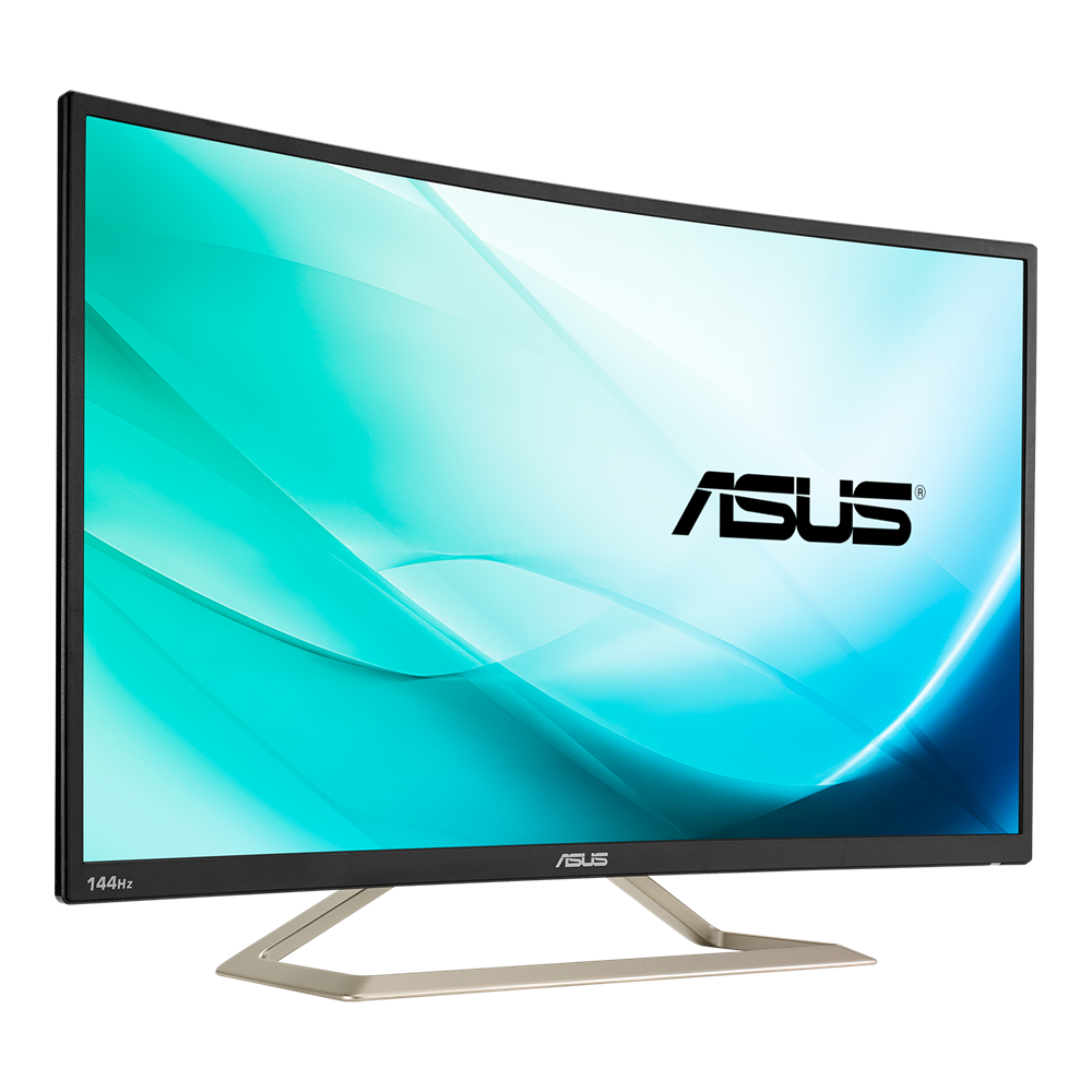 מסך מחשב גיימינג קעור 31.5'' Asus VA326HR FreeSync VA 4ms 144Hz - צבע שחור שלוש שנות אחריות ע