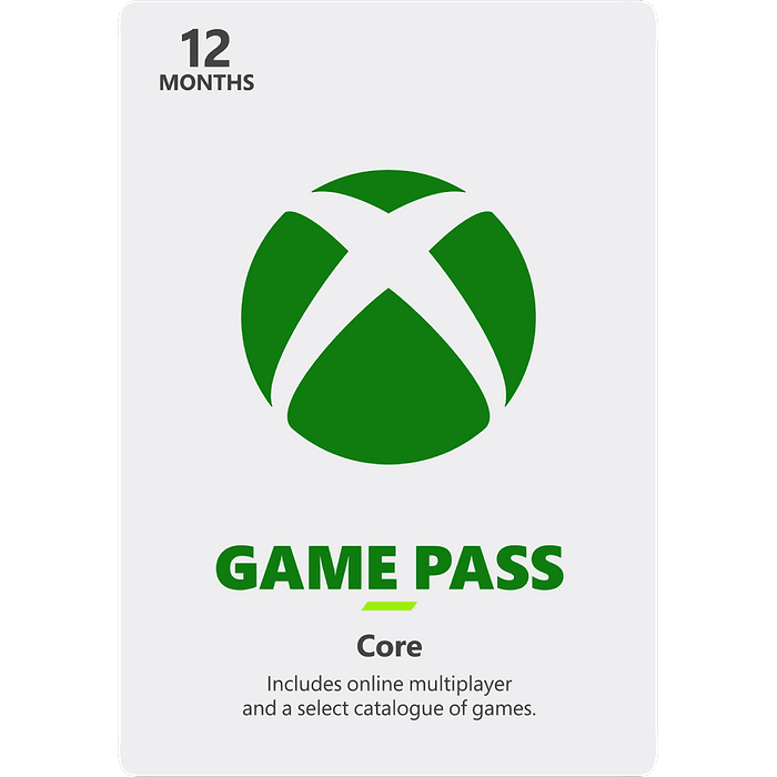 מנוי ל-12 חודשים Xbox Game Pass Core - קוד דיגיטלי 