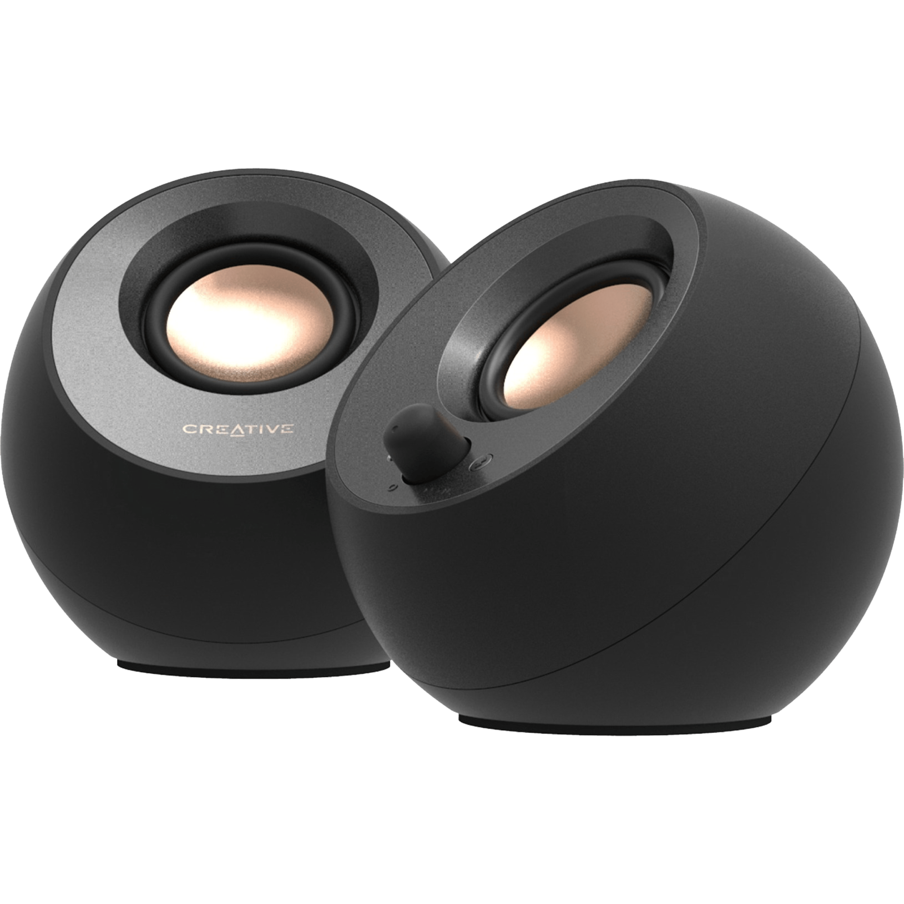 רמקולים למחשב Creative Pebble V3 Minimalistic 2.0 USB-C Bluetooth 5.0 - צבע שחור שנה אחריות ע