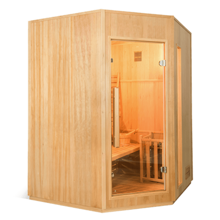 סאונת אדים זוויתית 4\3 מקומות France Sauna ZEN