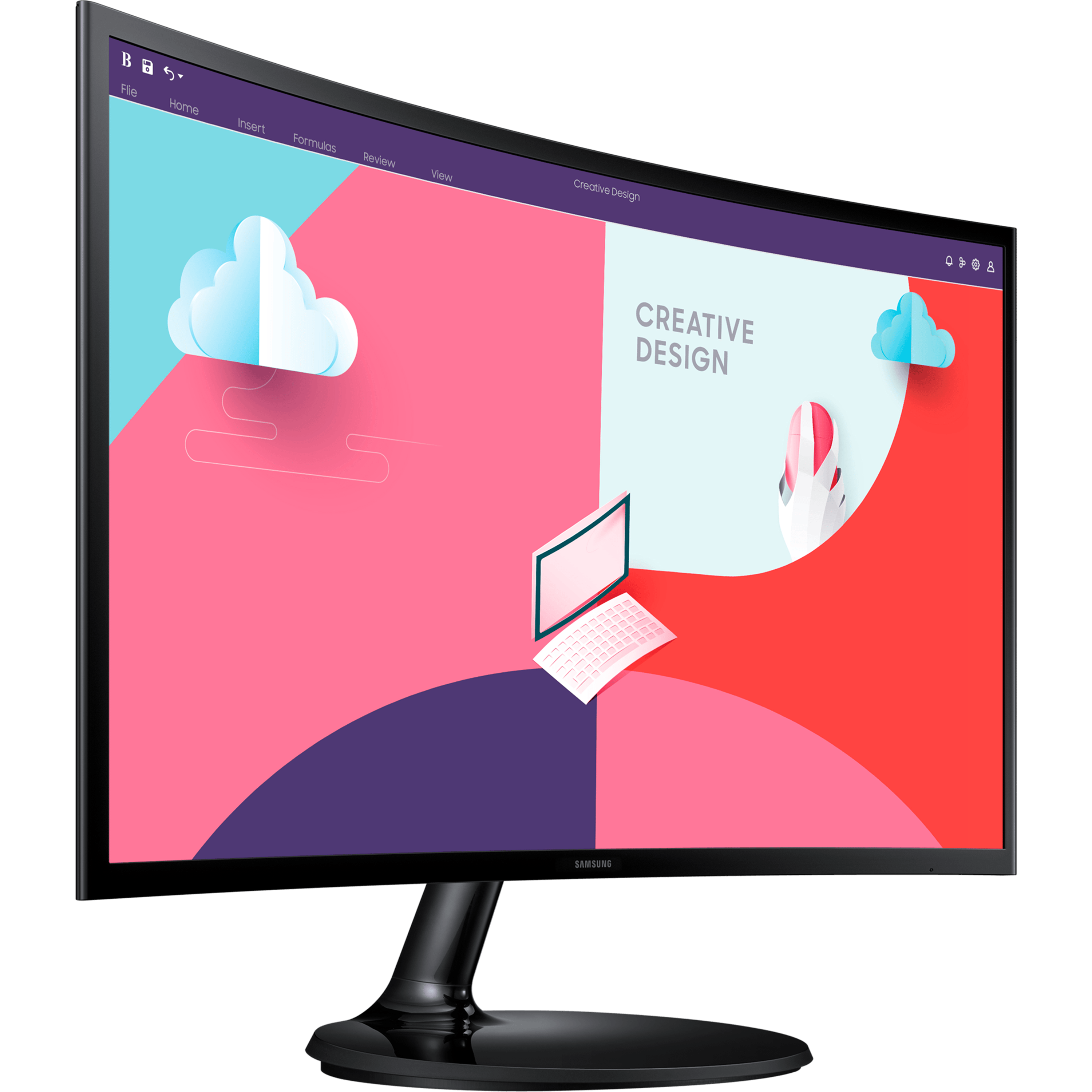מסך מחשב קעור 27'' Samsung S27C360EAM VA FHD FreeSync 75Hz 4ms - צבע שחור שלוש שנות אחריות ע