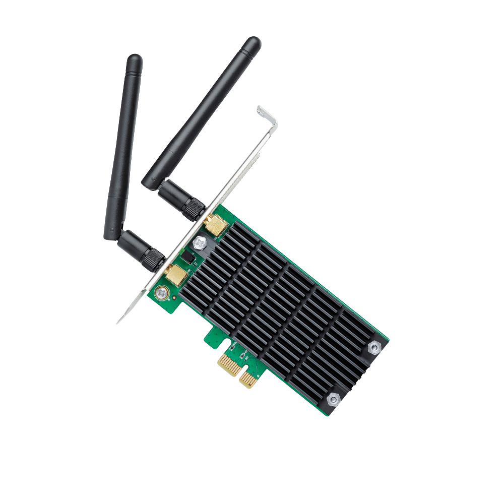 ‏כרטיס רשת אלחוטי TP-Link Archer T4E AC1200 Wireless Dual Band - צבע שחור שלוש שנות אחריות ע