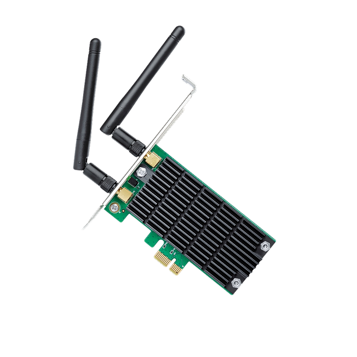 ‏כרטיס רשת אלחוטי TP-Link Archer T4E AC1200 Wireless Dual Band - צבע שחור שלוש שנות אחריות עי היבואן הרשמי