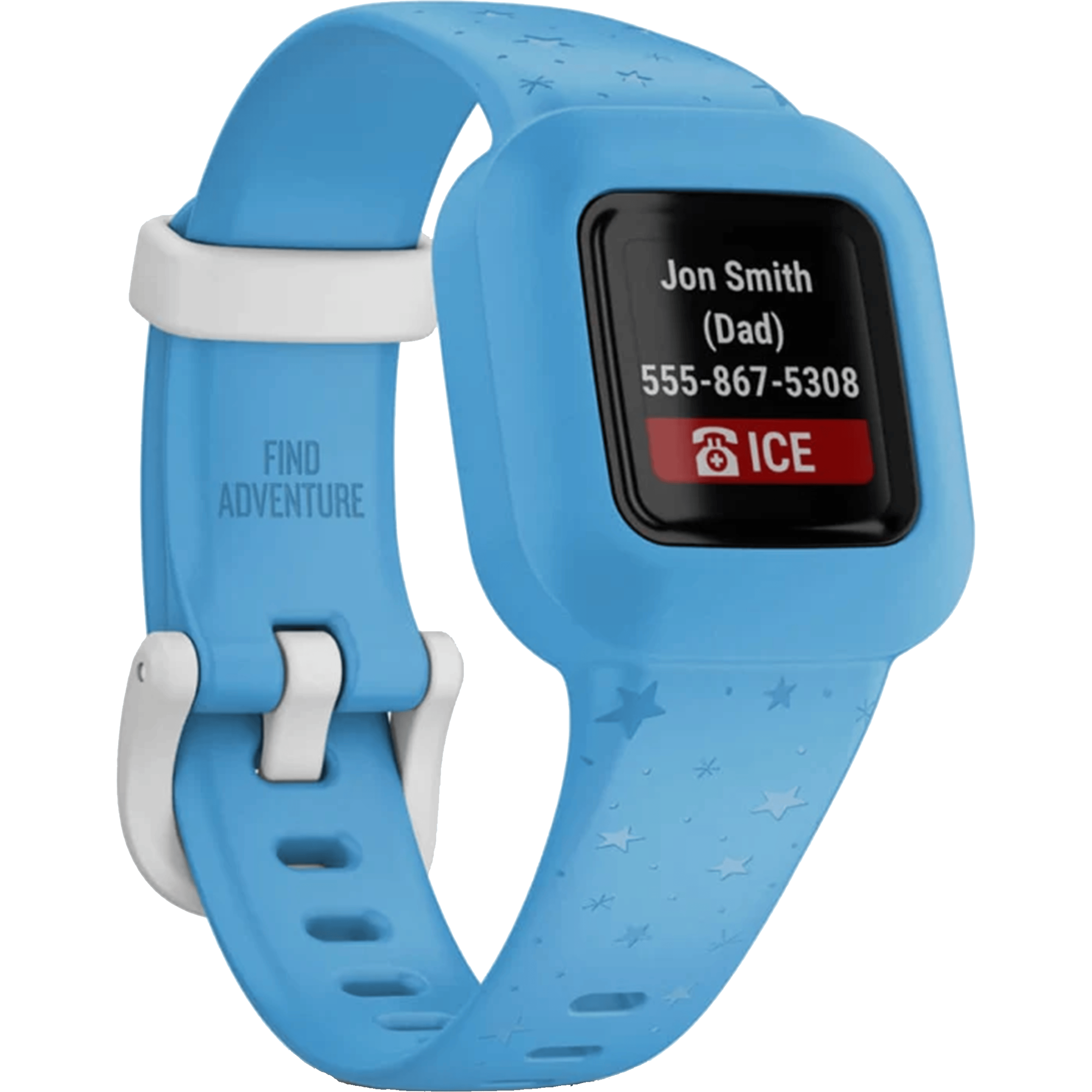 צמיד כושר כוכבים כחולים לילדים Garmin vivofit jr. 3 - צבע תכלת שנתיים אחריות ע