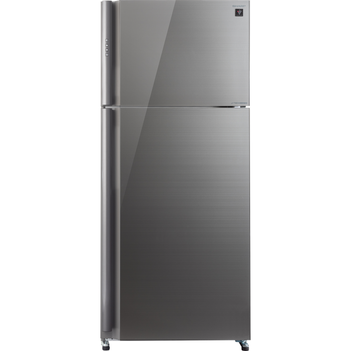מקרר מקפיא עליון 588 ליטר נטו Sharp SJ-GPRN75D-SL - גימור זכוכית כסופה אחריות עי היבואן הרשמי
