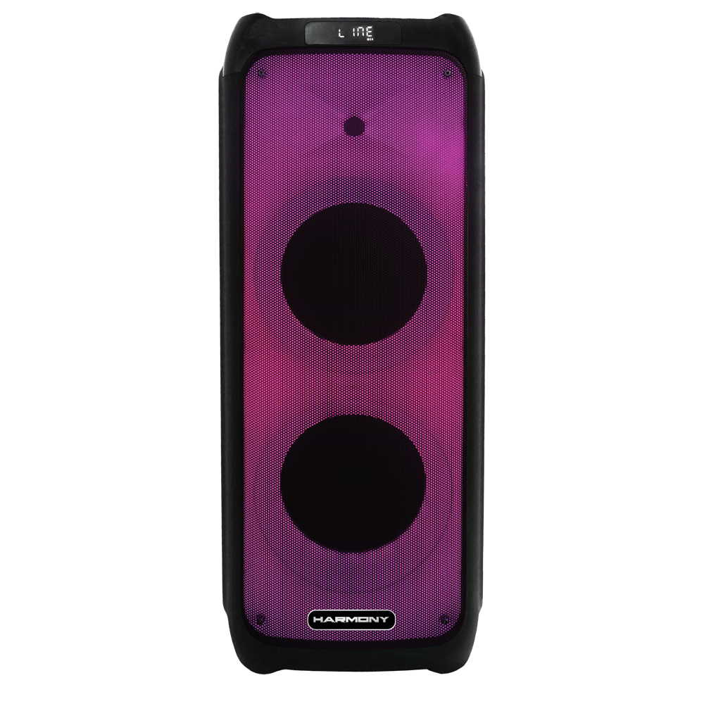 בידורית ניידת Harmony S-D10 עם זוג מקרופונים אלחוטים - צבע שחור שנה אחריות ע
