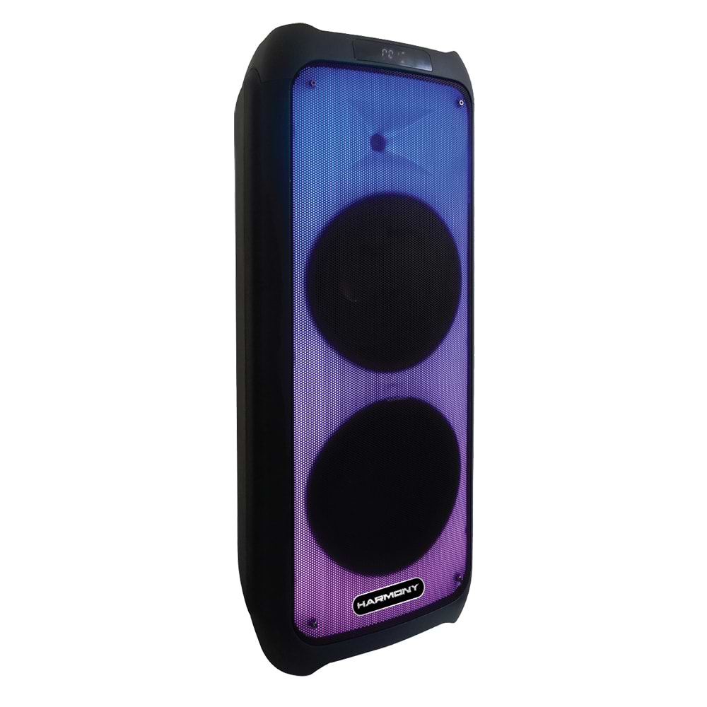 בידורית ניידת Harmony S-D10 עם זוג מקרופונים אלחוטים - צבע שחור שנה אחריות ע