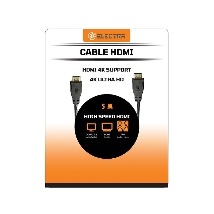 כבל HDMI 4K אלקטרה דגם Electra HD5
