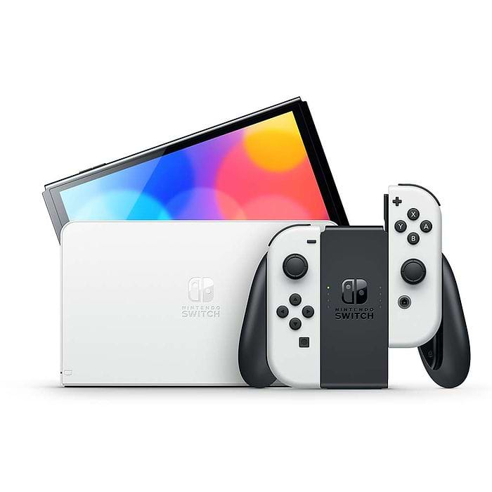 קונסולה Ninitendo Switch Oled - צבע לבן עם שחור 