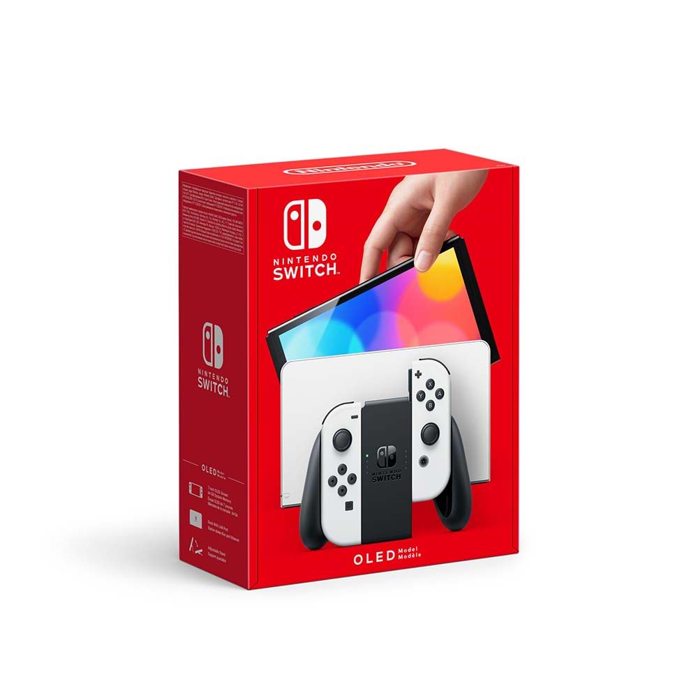 קונסולה Nintendo Switch Oled - צבע לבן שנתיים אחריות ע