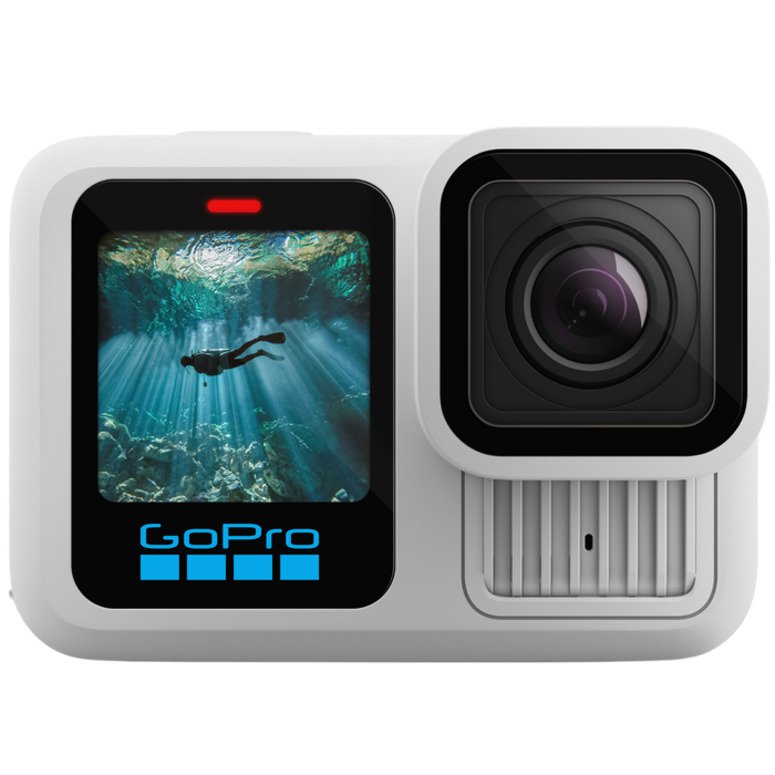 מצלמת אקסטרים GoPro Hero 13 Black - צבע לבן שנתיים אחריות עי היבואן הרשמי