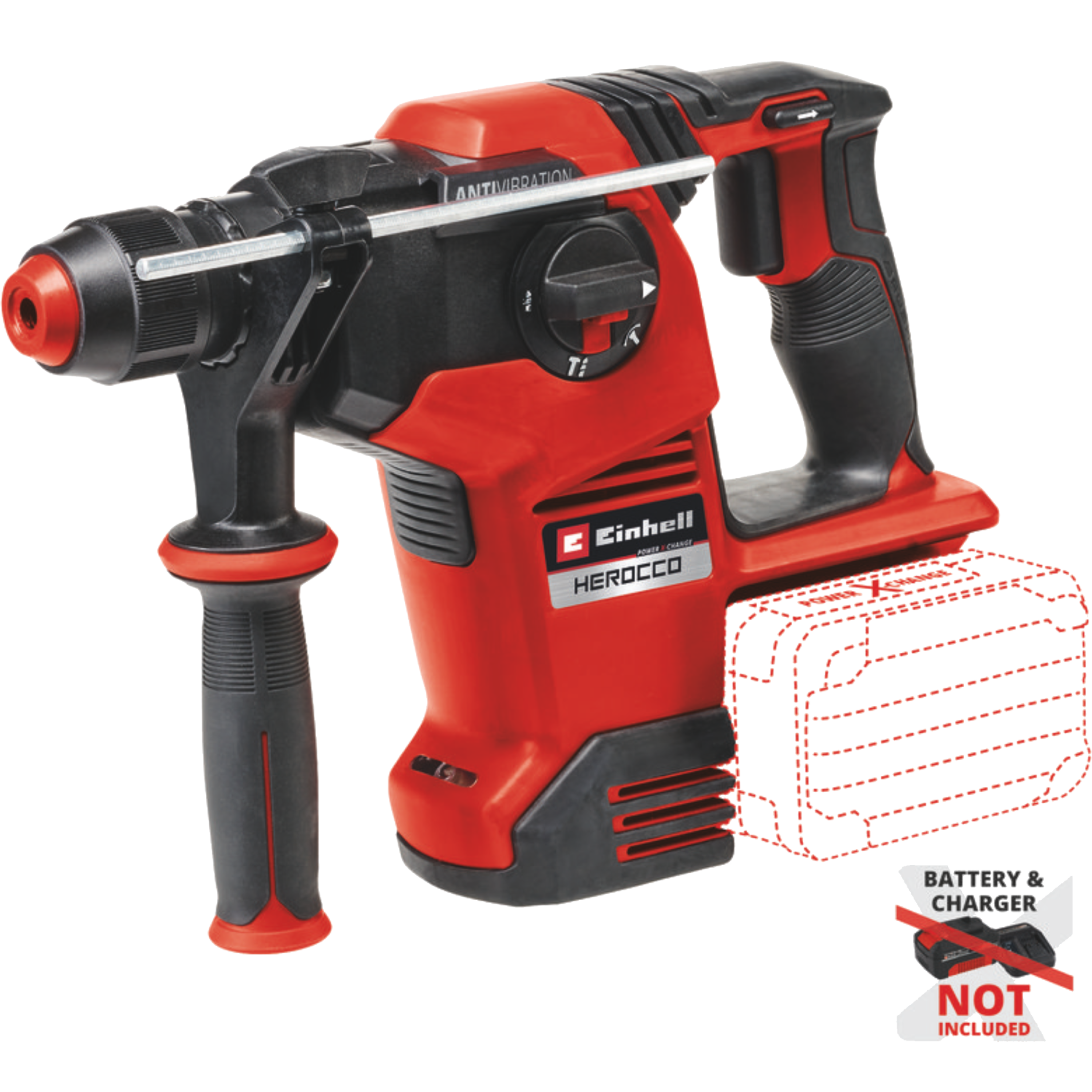 פטישון בראשלס עוצמתי נטען  18V (גוף)   Einhell HEROCCO 36-28 Solo – שנתיים אחריות ע