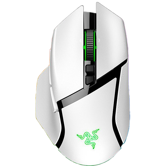 עכבר גיימינג אלחוטי Razer Basilisk V3 Pro - צבע לבן שנתיים אחריות עי היבואן הרשמי