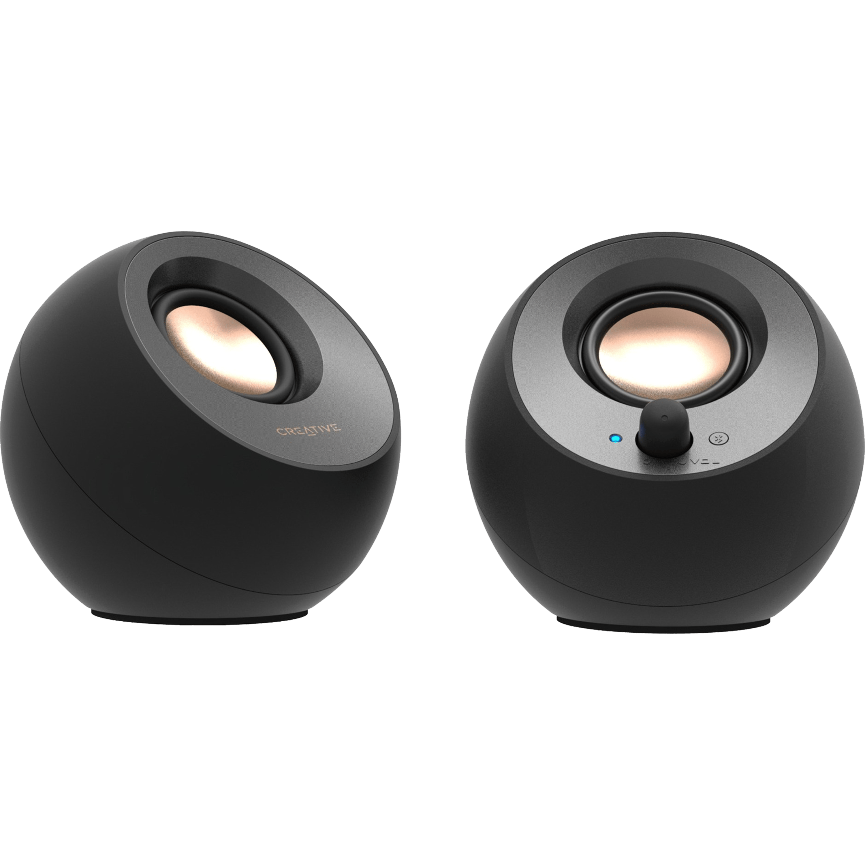 רמקולים למחשב Creative Pebble V3 Minimalistic 2.0 USB-C Bluetooth 5.0 - צבע שחור שנה אחריות ע