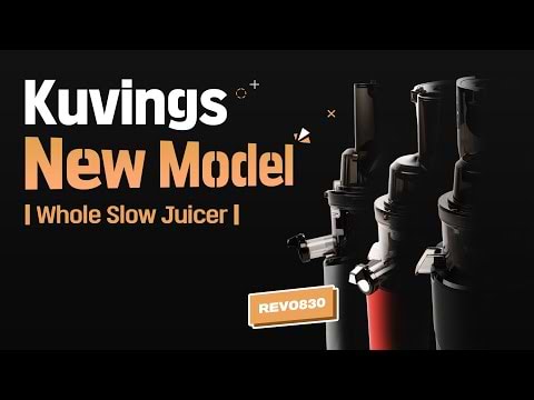 מסחטת מיצים לפירות וירקות שלמים 3 ב-1 Kuvings Revo830 - צבע אדום שלוש שנות אחריות ע