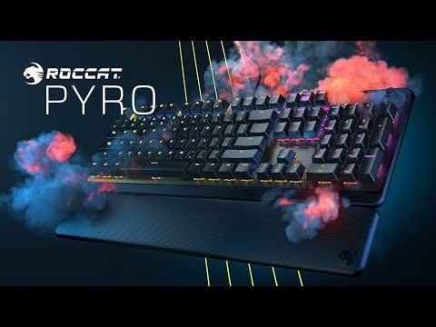 מקלדת גיימינג מכאנית Roccat Pyro RGB - צבע שחור שנה אחריות ע