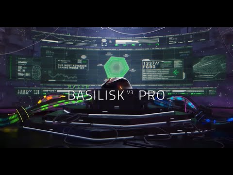 עכבר גיימינג אלחוטי Razer Basilisk V3 Pro - צבע שחור שנתיים אחריות ע