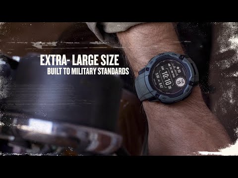 שעון ספורט חכם Garmin Instinct 2X Solar 50mm - צבע שחור גרפיט שנתיים אחריות ע