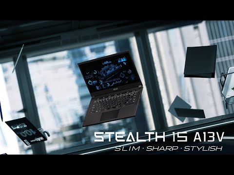 מחשב נייד גיימינג MSI Stealth 15 A13V - Core i7-13620H RTX 4060 1TB SSD 16GB RAM Windows 11 - צבע שחור שנתיים אחריות ע
