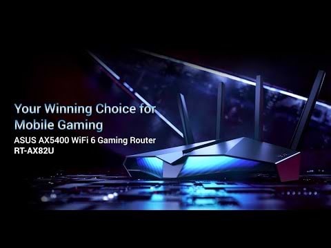 ראוטר גיימינג Asus RT-AX82U WiFi 6 - צבע שחור שלוש שנות אחריות ע