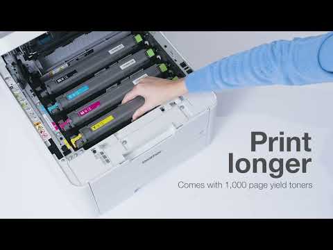 מדפסת לייזר צבעונית אלחוטית Brother HL-L3240CDW - צבע לבן שנה אחריות ע