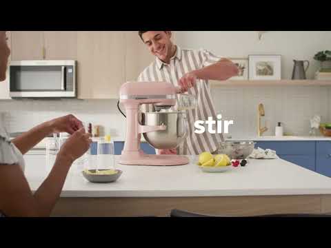 מיקסר עם קערת נירוסטה 6.6 ליטר KitchenAid Plus 5KSM70SHXEAC - צבע שקד אחריות ע