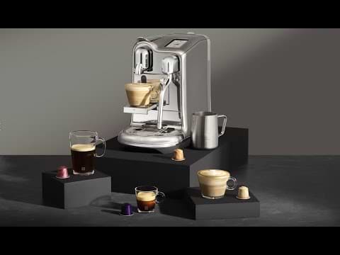 מכונת קפה Nespresso J620 Creatista Pro - צבע נירוסטה שנה אחריות ע