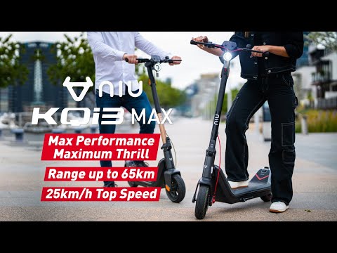   קורקינט חשמלי מתקפל NIU KQI2 Pro 48V/365Wh 250W - צבע אפור שנתיים אחריות ע